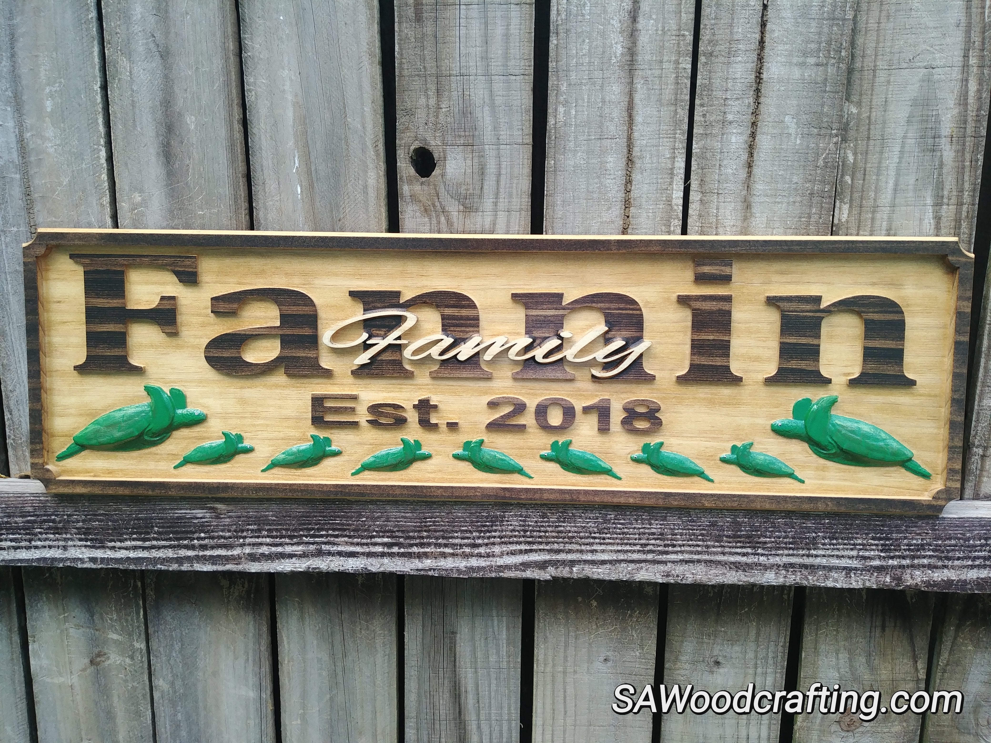 Wooden Family Name Signs, Family Last Name wood plaque