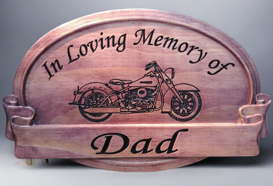 harley davidson memorial name sign made in the usa