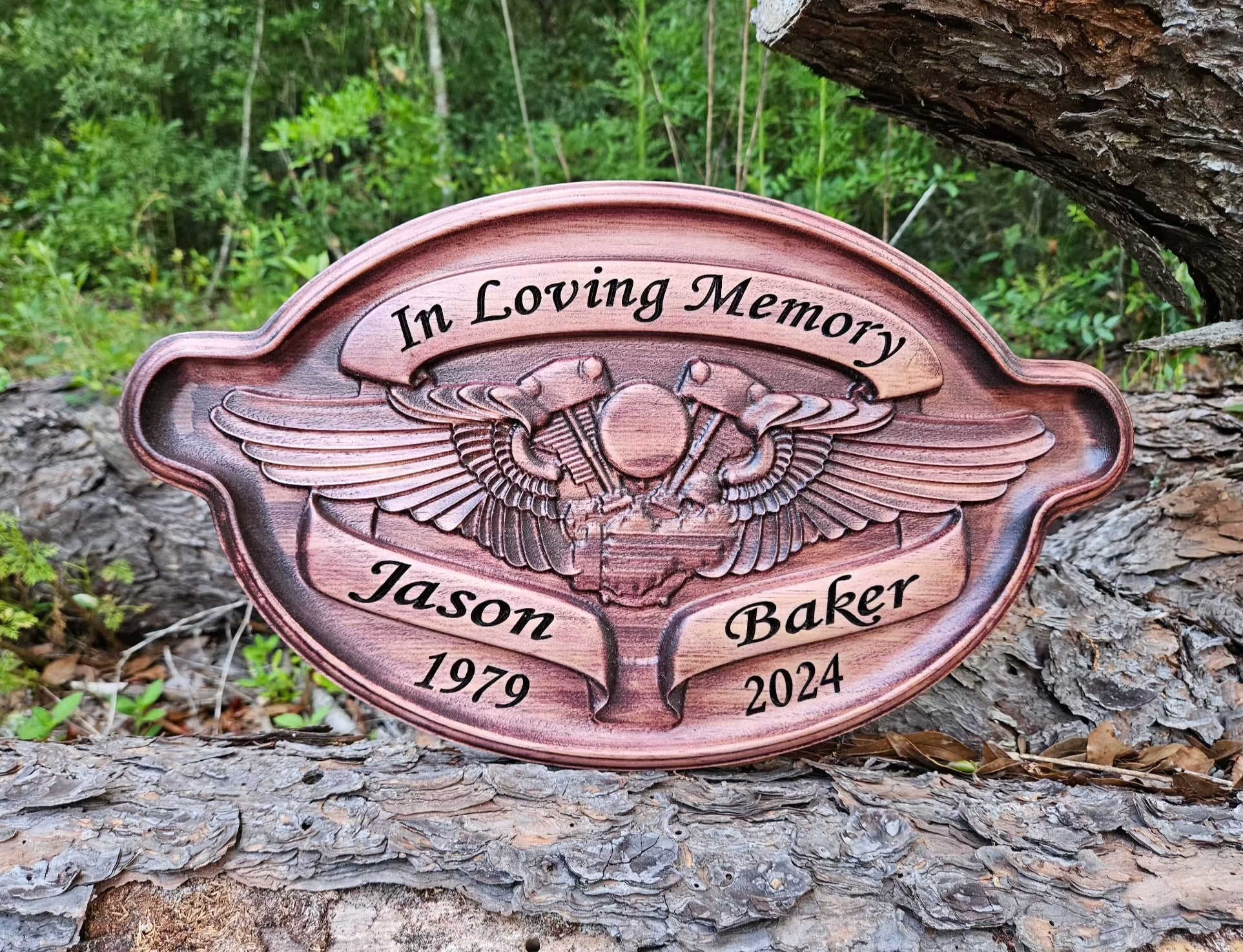 Newest Laser engraved Harley Davidson Wooden Plaque