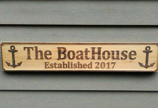 Custom Red Cedar Outdoor All Weather Sign