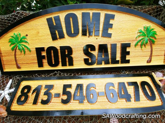 Custom Outdoor Home for Sale Yard sign, Custom Home Real Estate sign