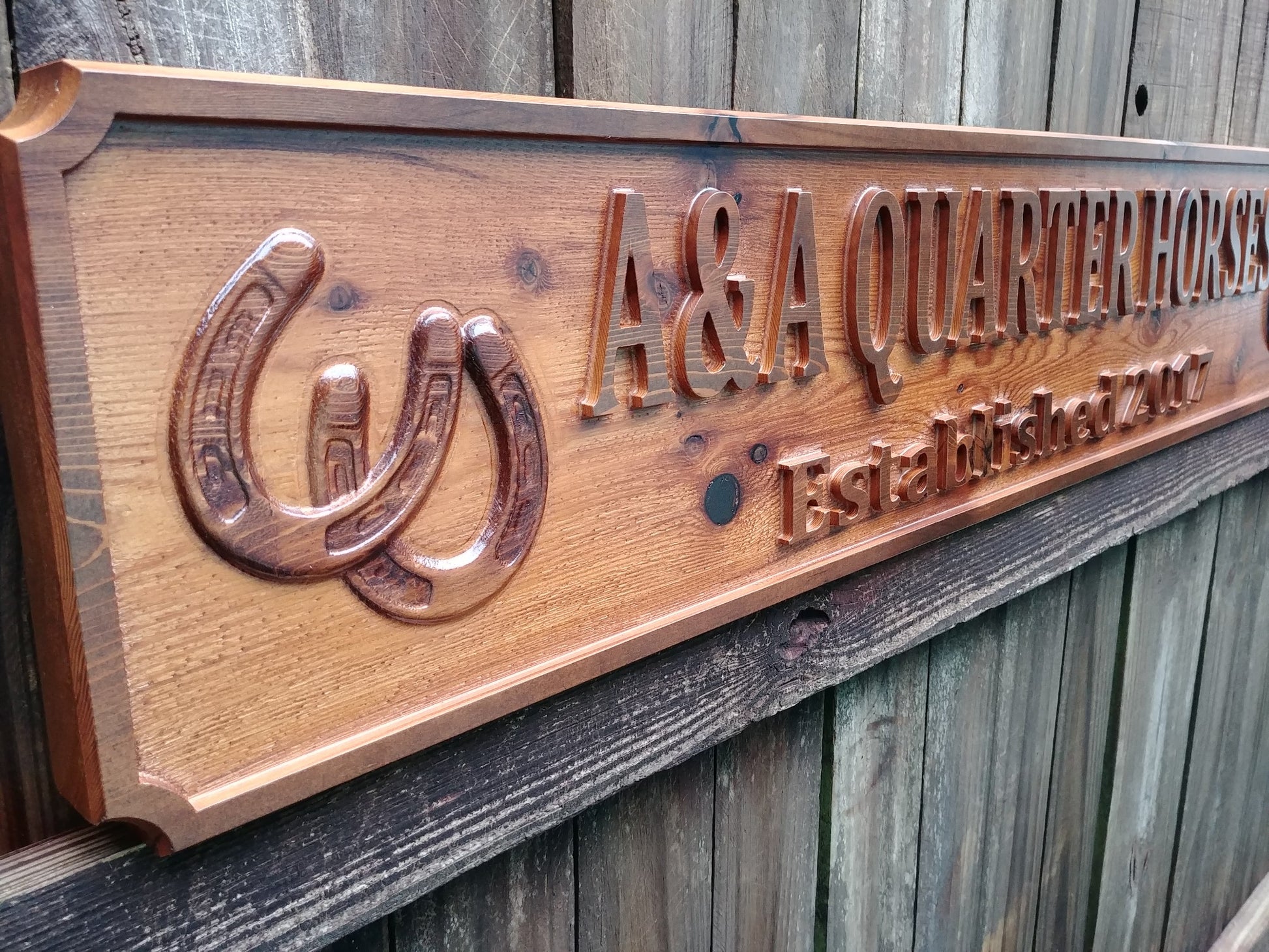 custom horse ranch driveway signs made in the USA.