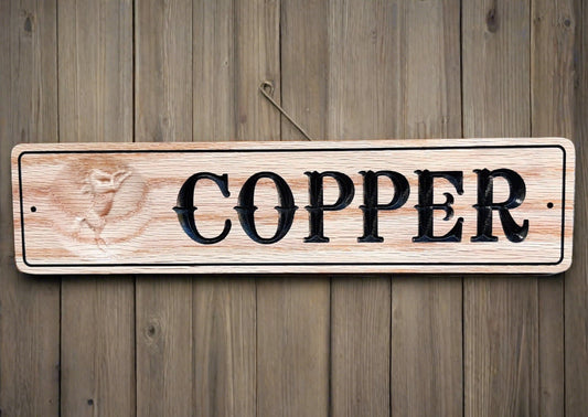 Custom wooden horse stall name sign