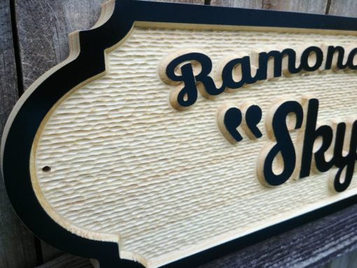 custom wooden horse name sign