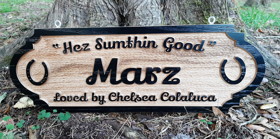 Custom Horse Stable Signs and Horse Stall Name Plates