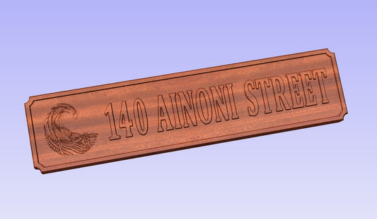 Custom Address sign for Kim