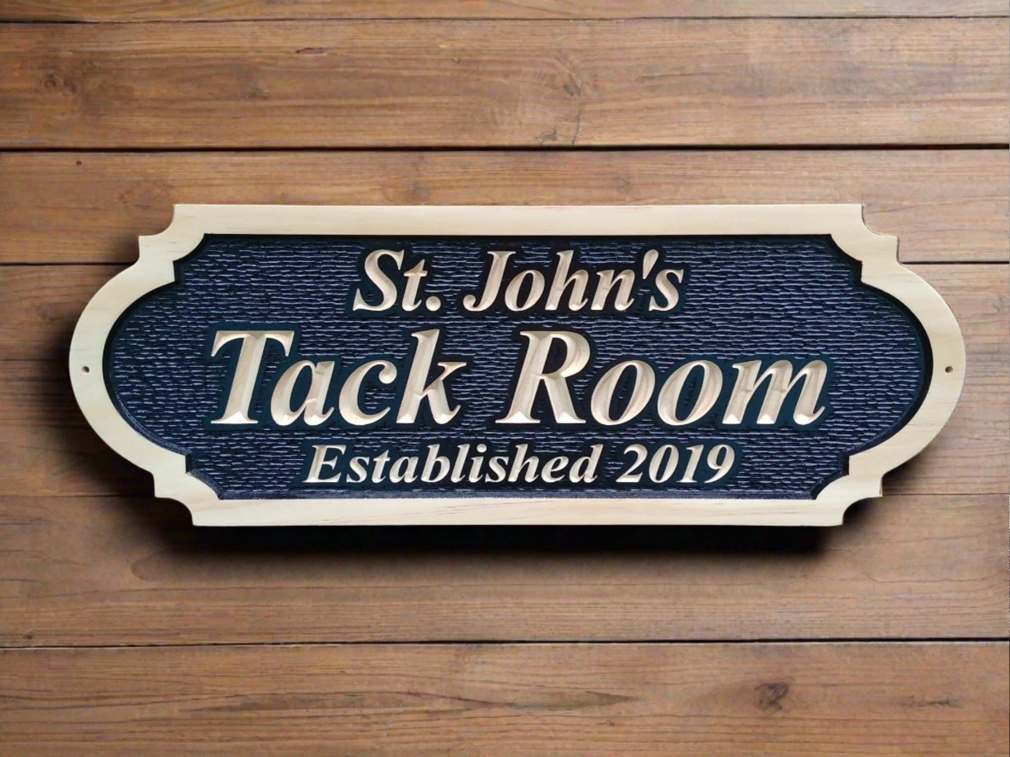 Horse Tack Room Owner Name Established sign