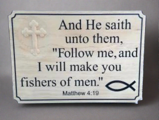 Spiritual Wooden Gift sign with Bible Verse, Religious gifts