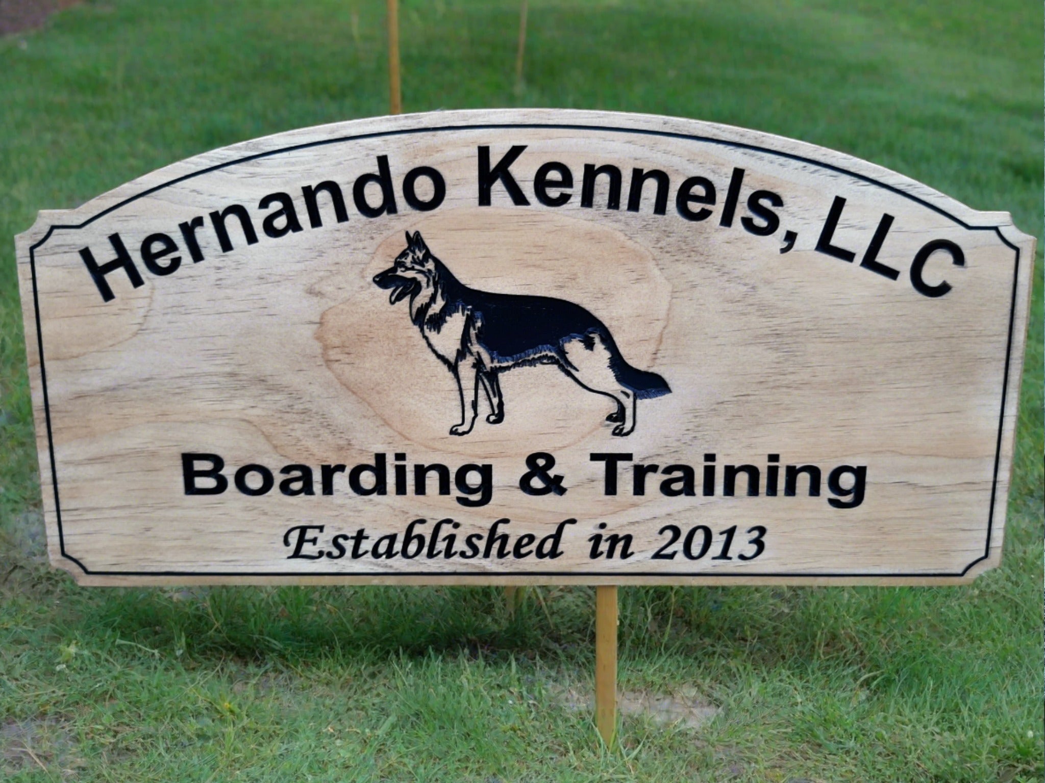 Custom Made Wood Engraved Business Logo Wall sign