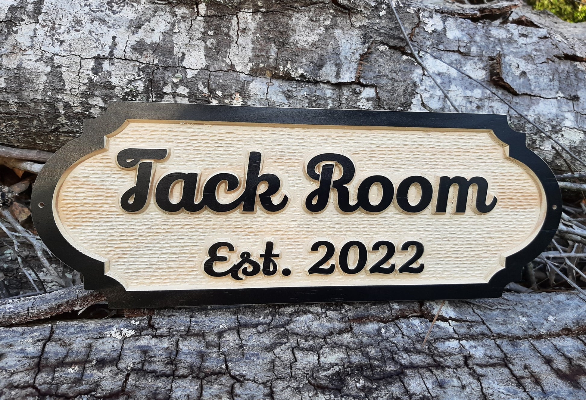 select pine wooden tack room sign