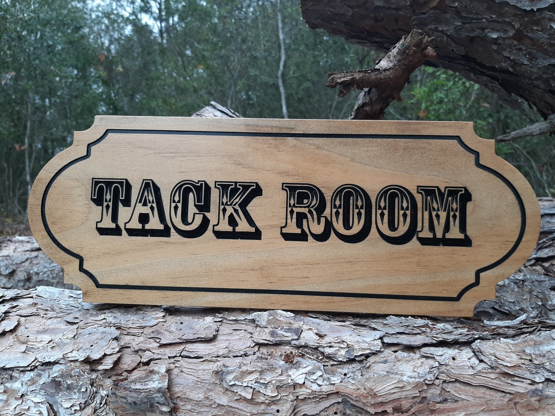 Wooden Tack Room Feed Room door signs made in the USA.