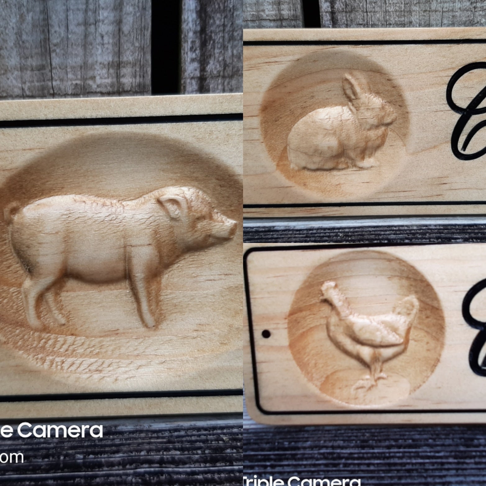 Personalized farm animal name signs, barn isle decorations, farm animal name plates made in the USA.